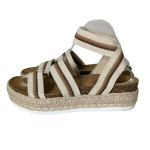 Chunky Espadrille Platform Sandal Women 8 Boho Y2K Summer Beach Resort 2for30nbv